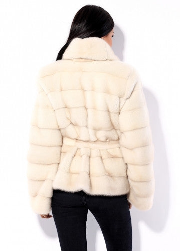 Pearl mink fur coat Lola