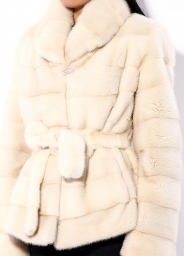 Pearl mink fur coat Lola