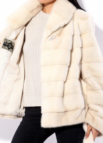 Pearl mink fur coat Lola