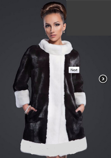 Black mink fur coat Moray