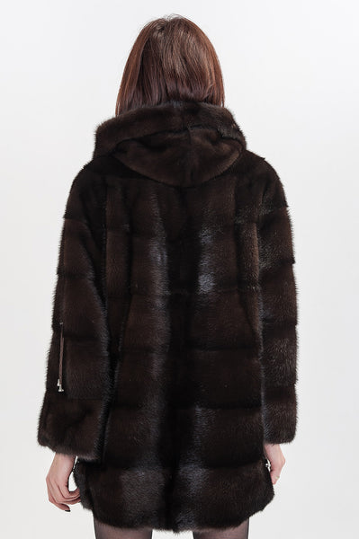 Brown mink fur coat  Gabby