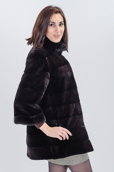 Brown beaver fur coat Charlie