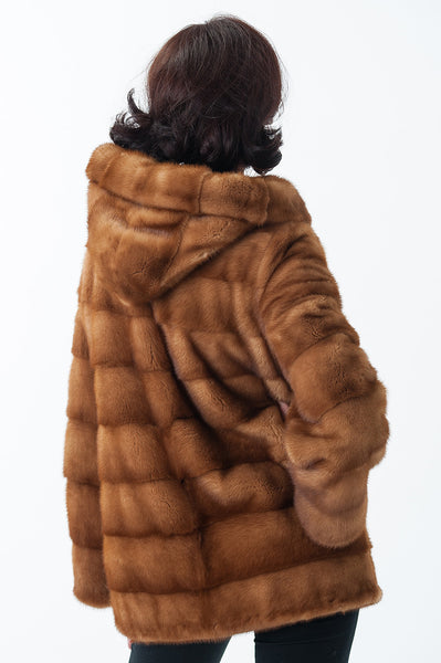 Gold mink fur coat Felisa