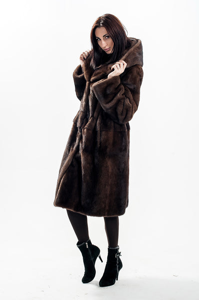 Brown mink fur coat Elizabeth (4)