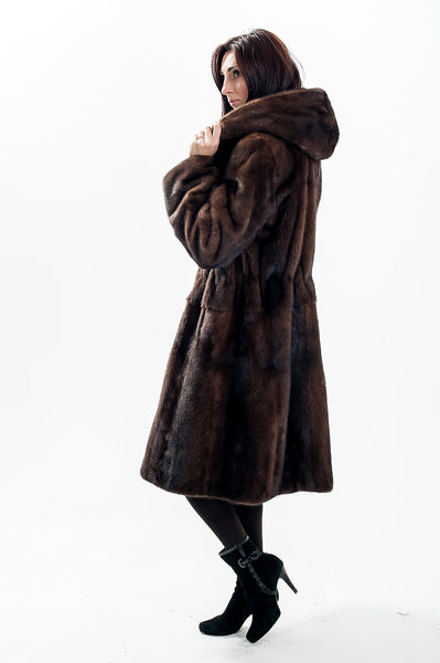 Brown mink fur coat Elizabeth (4)