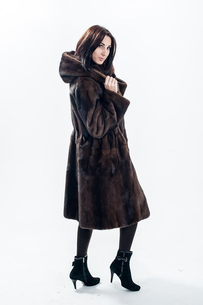 Brown mink fur coat Elizabeth (4)