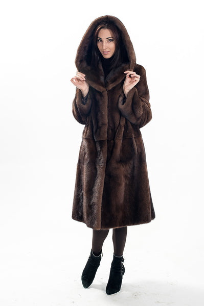 Brown mink fur coat Elizabeth (4)