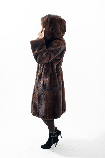 Brown mink fur coat Elizabeth (4)