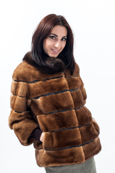 Gold mink fur coat Archelaus