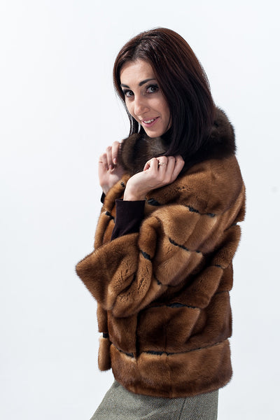 Gold mink fur coat Archelaus