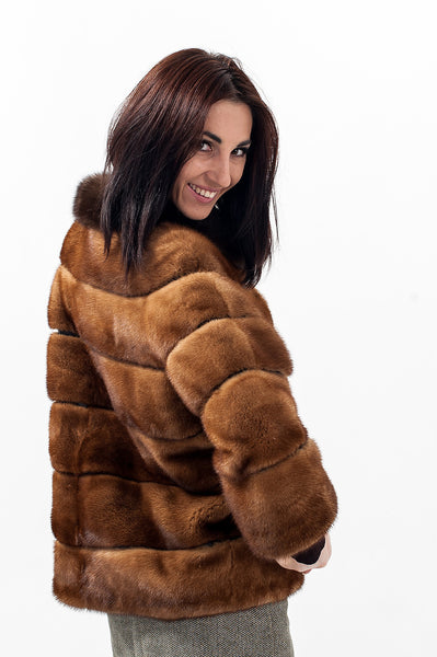 Gold mink fur coat Archelaus