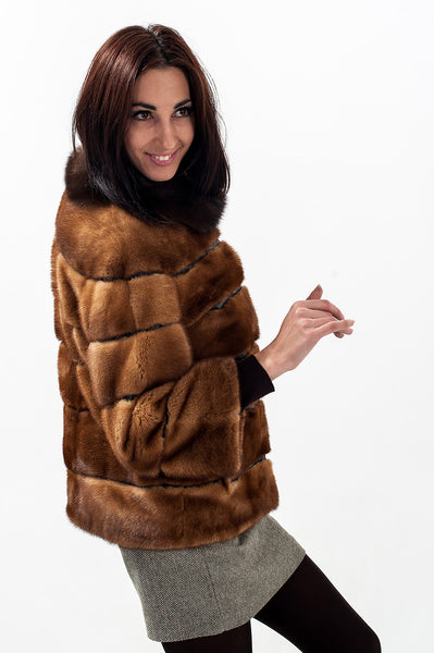 Gold mink fur coat Archelaus