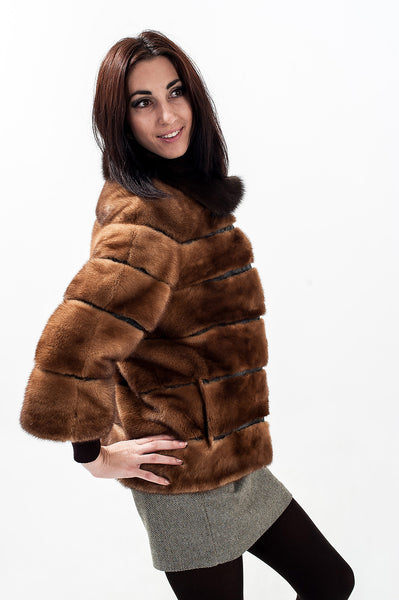 Gold mink fur coat Archelaus