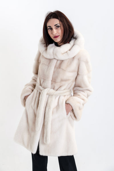 Pearl mink fur coat Savanna