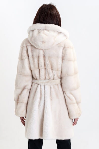 Pearl mink fur coat Savanna