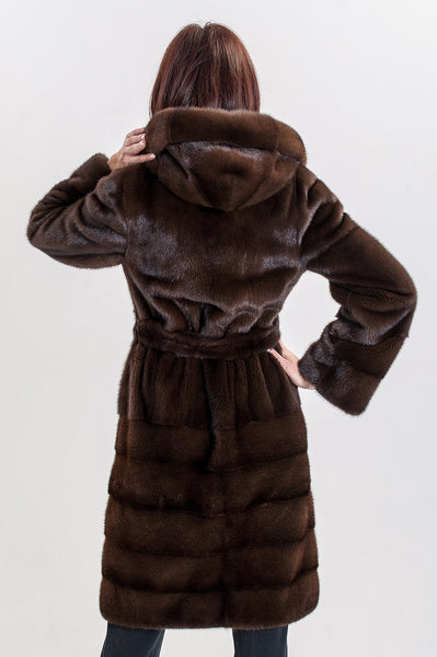 Brown mink fur coat Dorothy