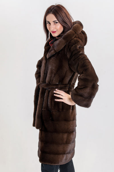 Brown mink fur coat Dorothy