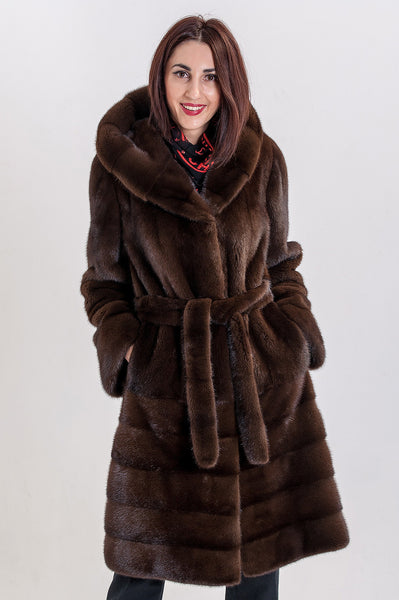 Brown mink fur coat Dorothy