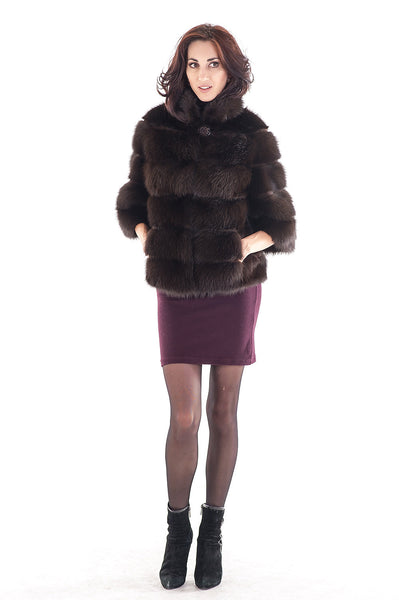 Marsh marten fur coat Aneziya