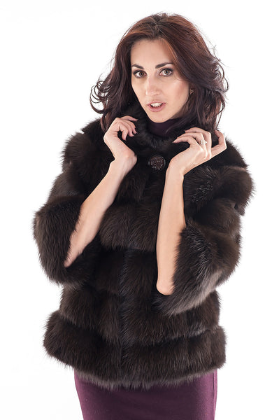 Marsh marten fur coat Aneziya