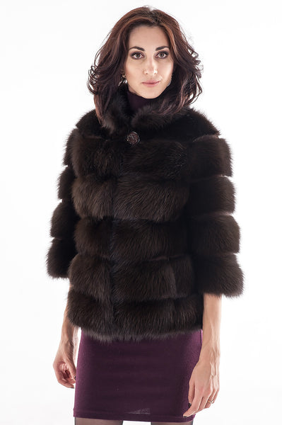 Marsh marten fur coat Aneziya