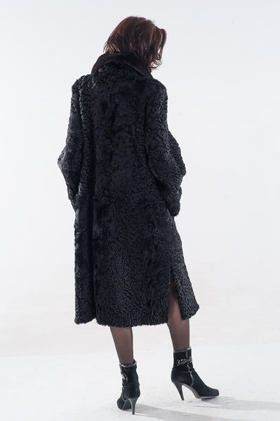 Black karakul fur coat  Leonty 2