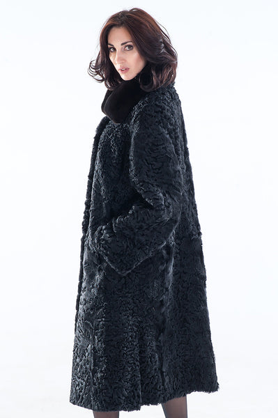 Black karakul fur coat  Leonty 2