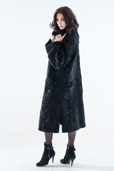 Black karakul fur coat  Leonty 2