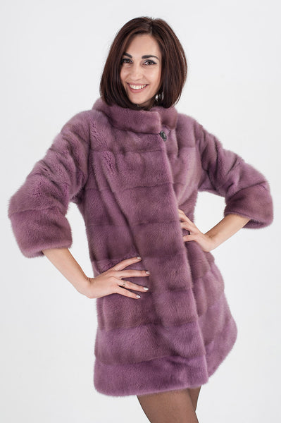 Violet mink fur coat Marnie rose