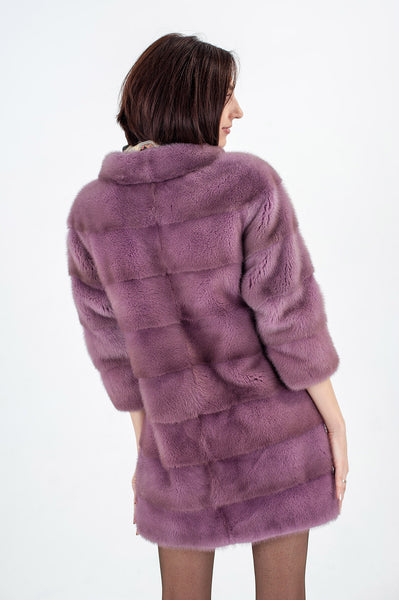 Violet mink fur coat Marnie rose