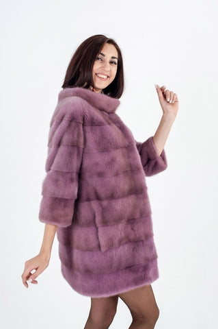 Violet mink fur coat Marnie rose