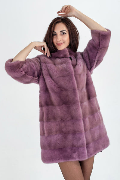 Violet mink fur coat Marnie rose