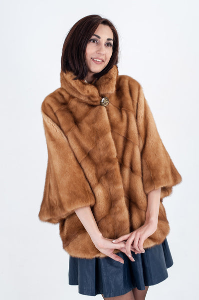 Gold mink fur coat Bellucci