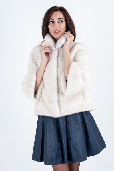 Pearl mink fur coat Blanka