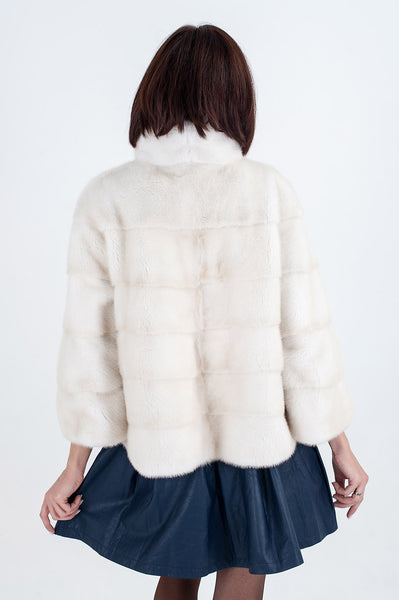 Pearl mink fur coat Blanka