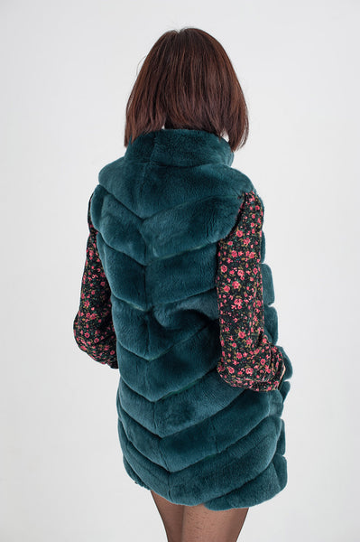 Emerald Shinshu fox vest  Rita