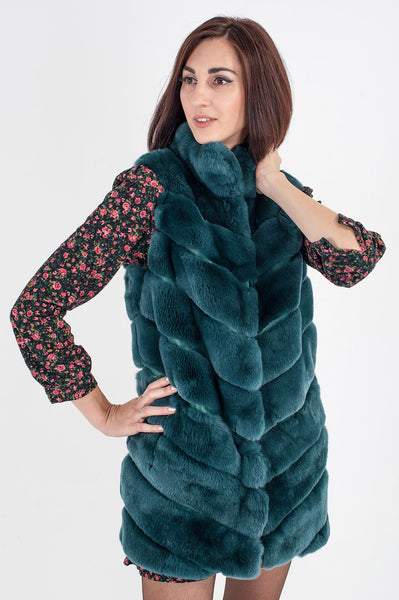 Emerald Shinshu fox vest  Rita