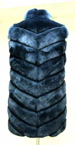 Indigo beaver fox vest  Rita