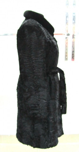 Black karakul fur coat  Jasmine