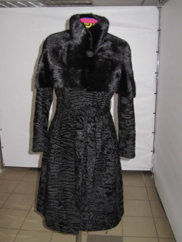 Black karakul fur coat  Zemfira