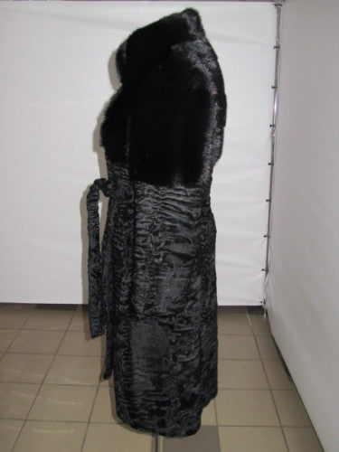 Black karakul fur coat  Zemfira