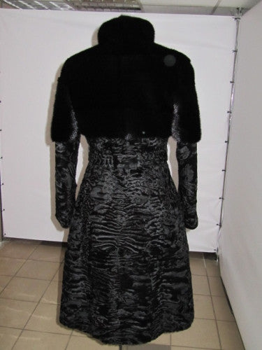 Black karakul fur coat  Zemfira