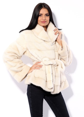 Pearl mink fur coat Lola